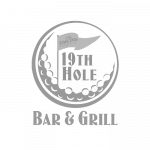 19th hole gray scale logo
